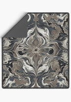 Brynn Grey Abstract Blanket