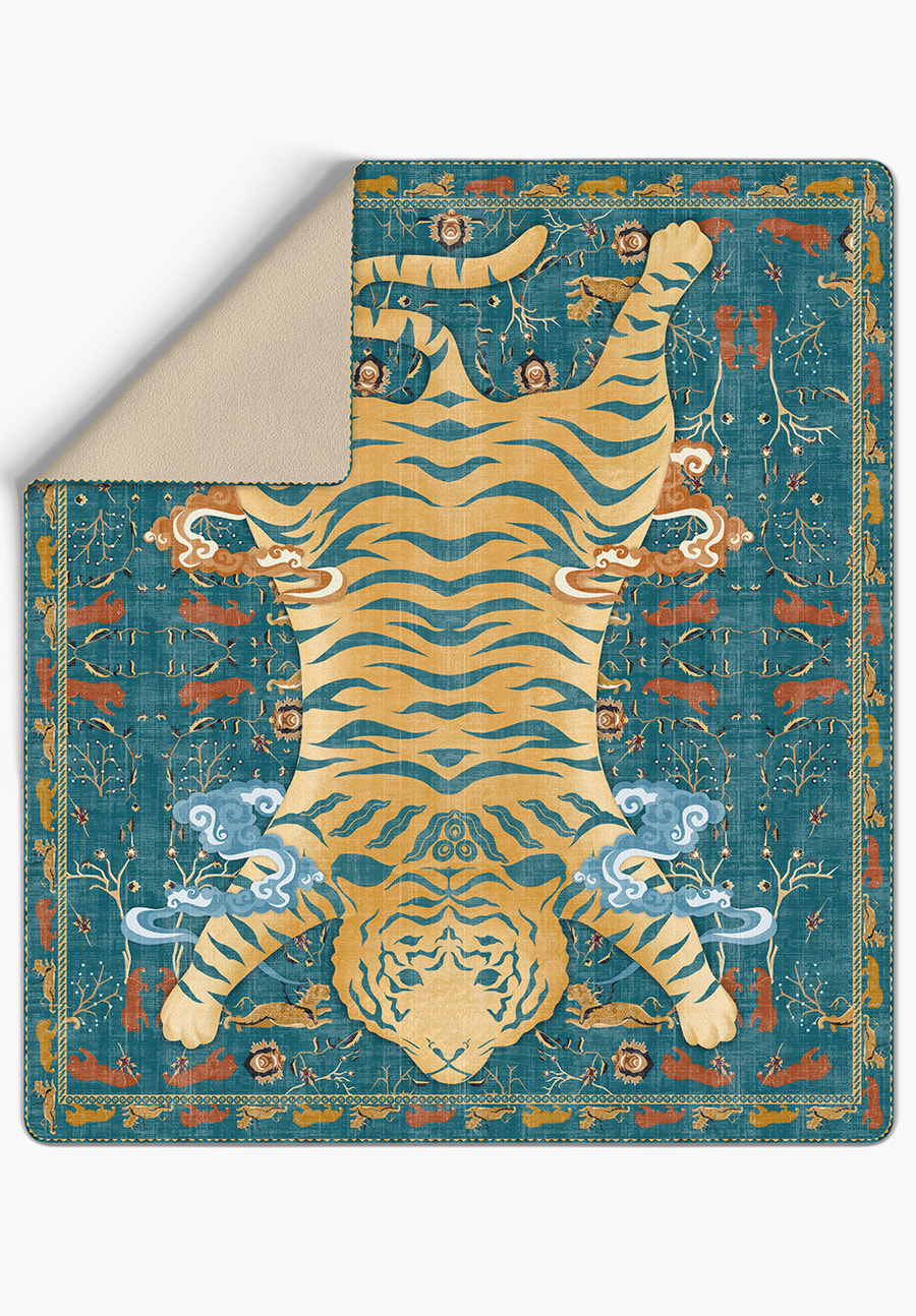 Tashi Tibetan Tiger Blanket