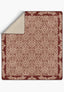Odessa Terracotta Damask Blanket