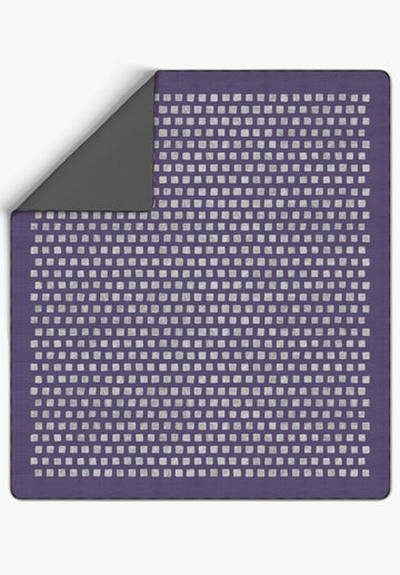 Thalia Purple Blanket Throw