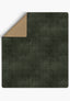 Oliver Dark Green Blanket
