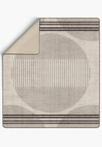 Nathan Geometric Cream Blanket