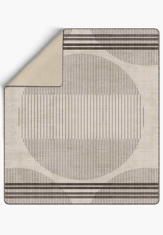 Nathan Geometric Cream Blanket