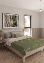 Emeric Olive Green Blanket