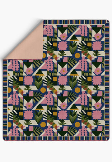 Zinnia Bauhaus Blanket Bedspread