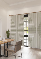 Kylie Green Striped Curtain