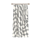 Mini Gray Geometric Curtain