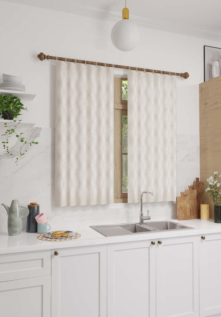 Elysandra Cream Art Deco Curtain