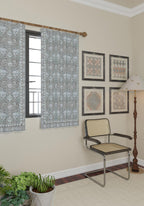 Zachary Blue Gray Curtain