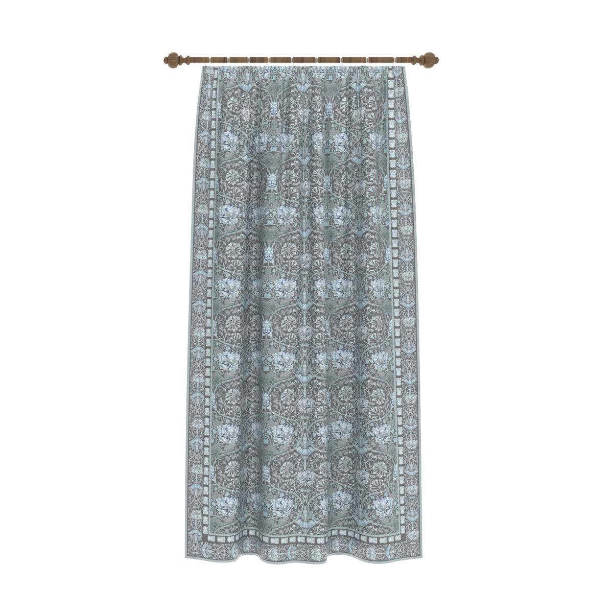 Zachary Blue Gray Curtain