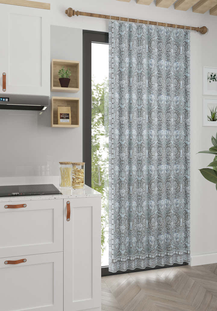 Zachary Blue Gray Curtain