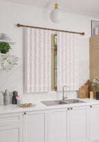 Berylle Geometric Pink Curtain