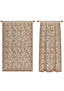Minora Taupe Floral Curtain