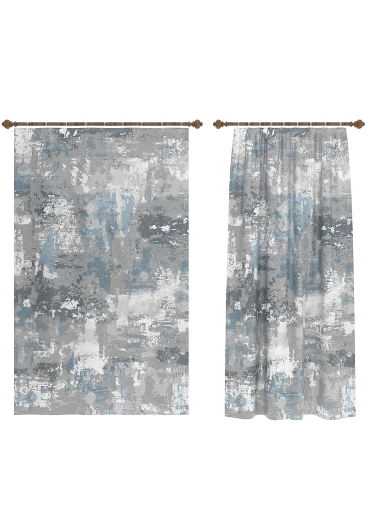 Matthew Blue Gray Curtain