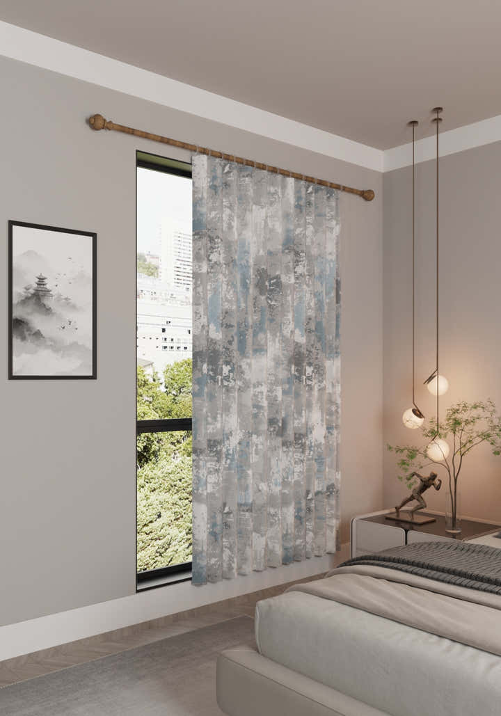 Matthew Blue Gray Curtain