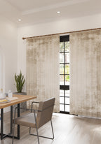 Gabriella Abstract Cream Curtain