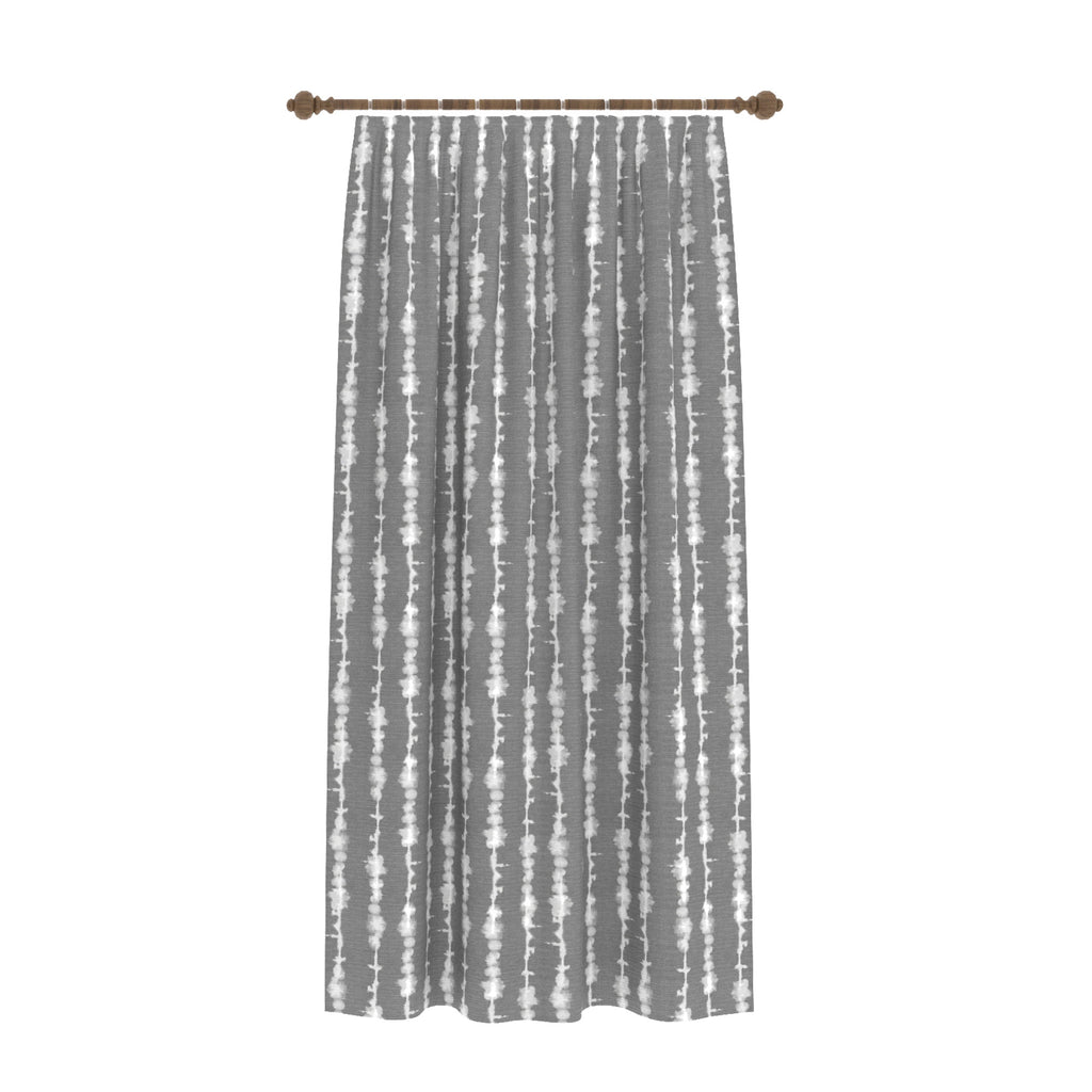 Penelope Grey Striped Curtain
