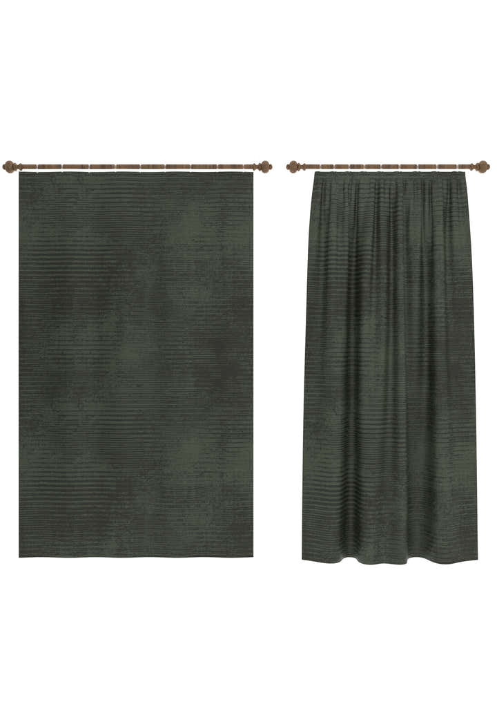 Oliver Dark Green Curtain