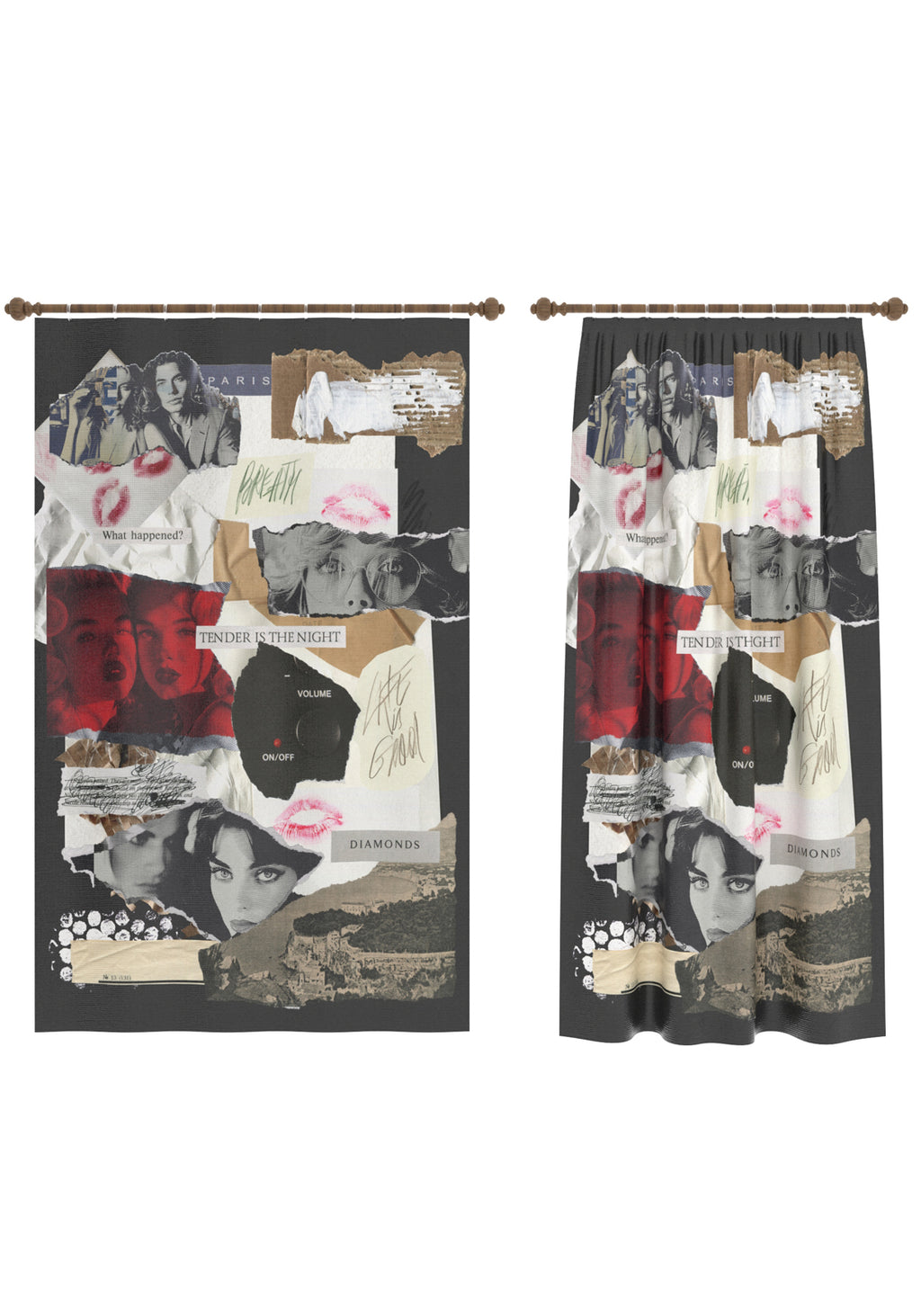 Sabine Pop Art Vintage Curtain