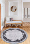 Maris Black and White Modern Rug