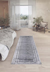 Ayden Grey Bordered Rug