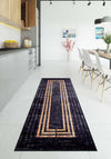 Liam Bordered Anthracite Rug