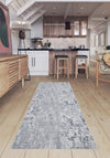 Ianthe Grey Abstract Rug