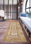 Adrian Yellow Oriental Washable Rug