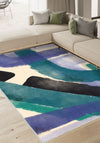 Aleron Purple Teal Rug