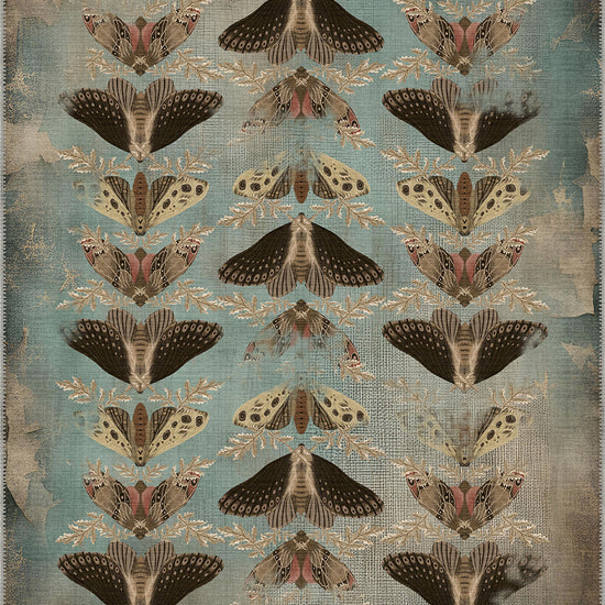 Celestia Brown Moth Rug | Rugette