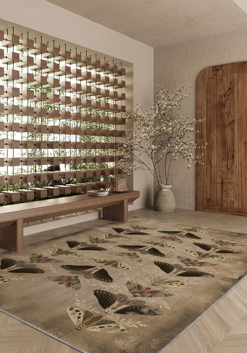 Celestia Brown Butterfly Rug