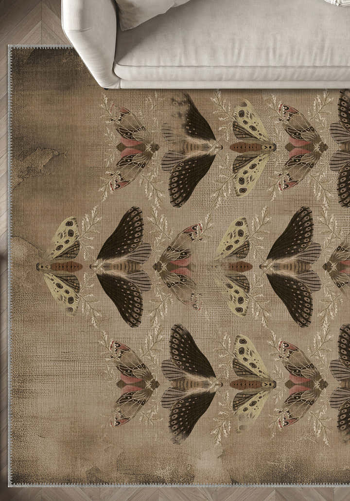 Celestia Brown Butterfly Rug