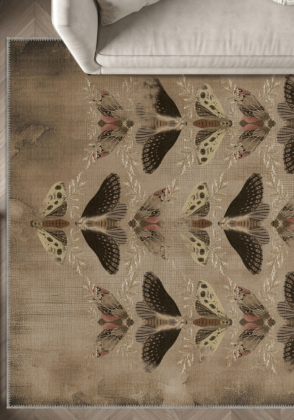 Celestia Brown Butterfly Rug