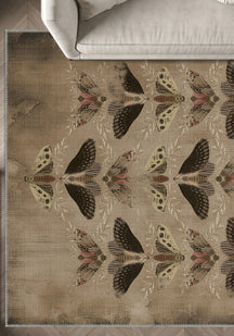 Celestia Brown Butterfly Rug