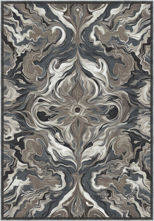 Brynn Grey Abstract Rug