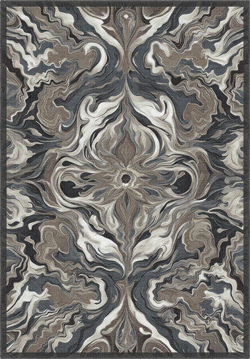 Brynn Grey Abstract Rug