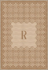 Marisa Beige Customizable Monogram Rug