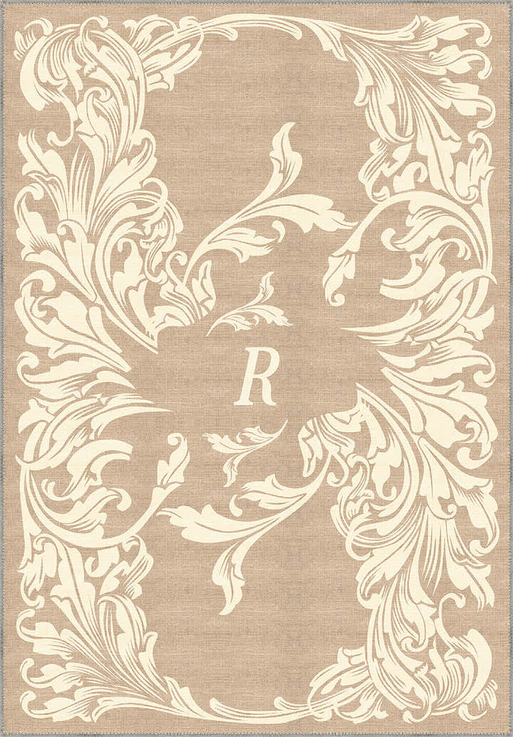 Luna Cream Customisable Letter Rug