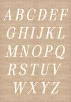 Luna Cream Customisable Letter Rug
