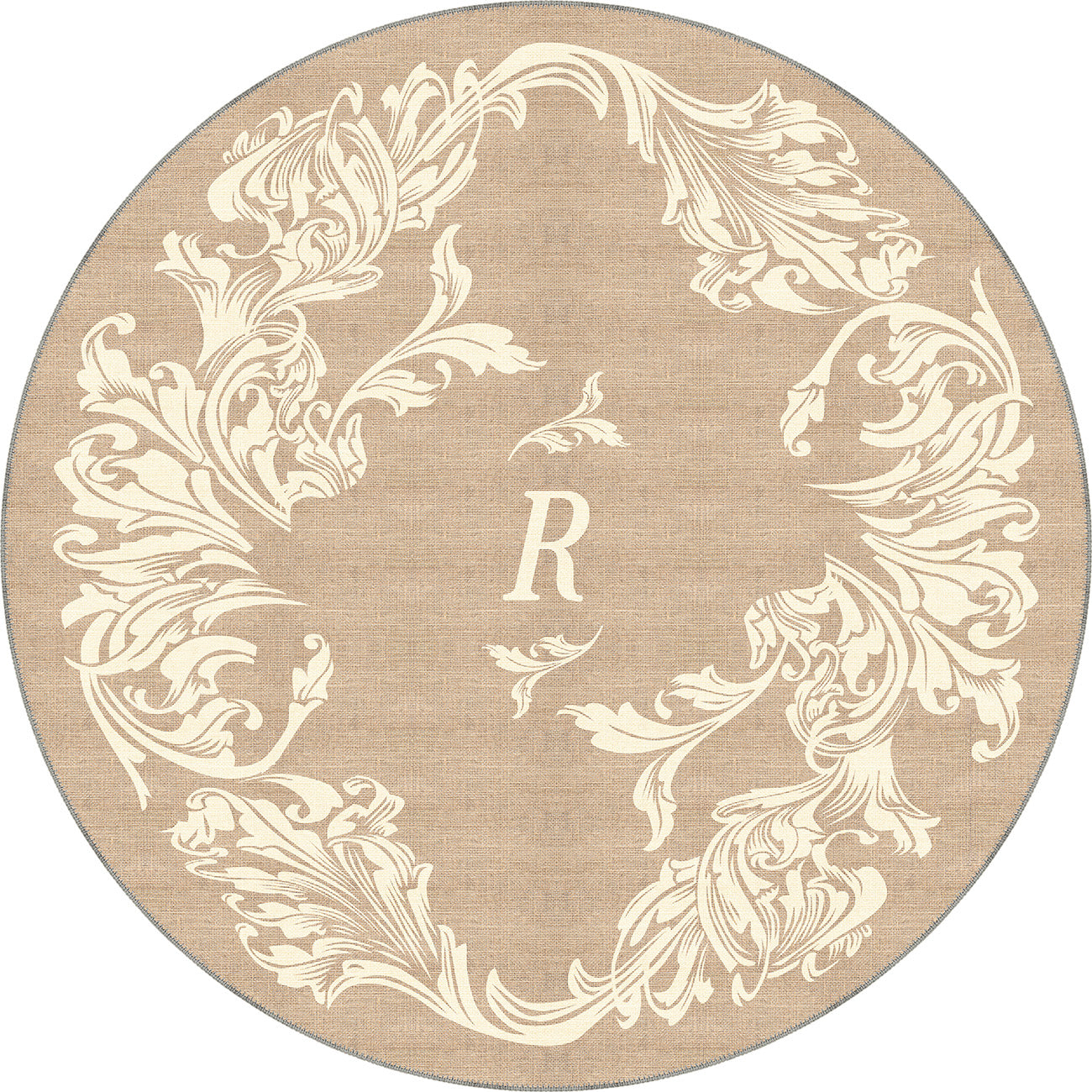 Luna Cream Customisable Letter Rug