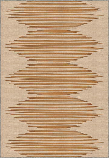 Syralla Brown Washable Rug