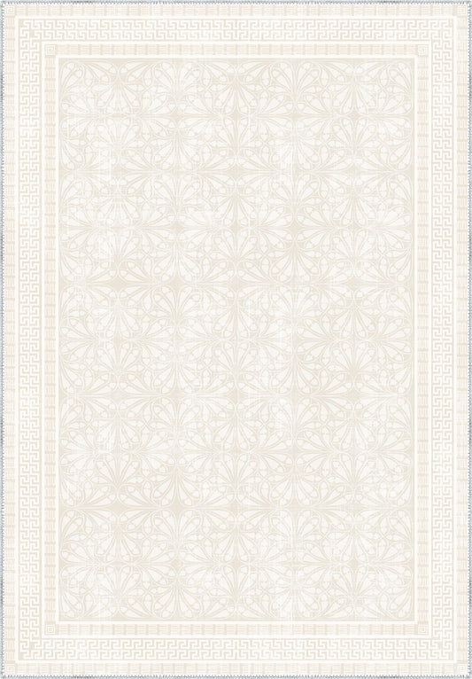 Alexis Bordered Cream Rug