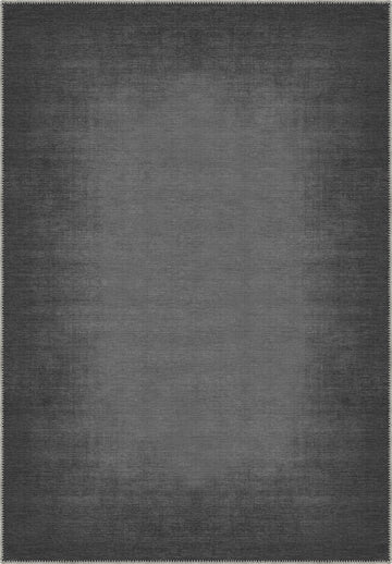 Olivia Grey Bordered Washable Rug