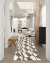 Mini Checkered Brown Rug