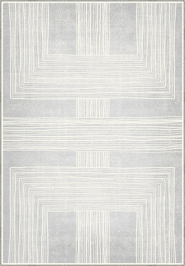 Charles Grey Geometric Rug