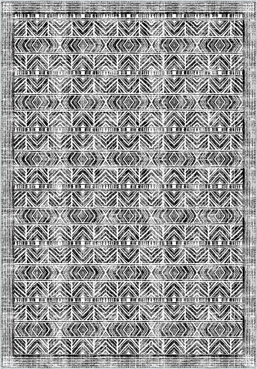 Gilyra Black and White Boho Rug
