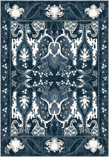 Henry Blue Distressed Rug