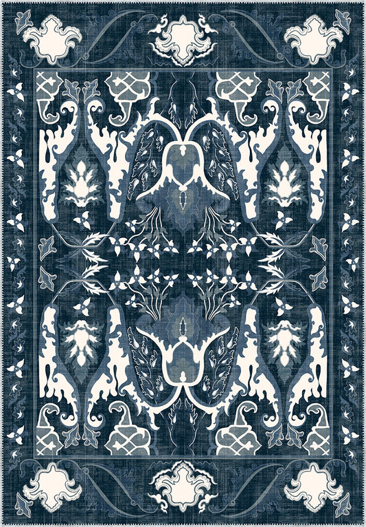 Henry Blue Distressed Rug