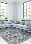 Zachary Blue Distressed Oriental Rug