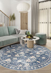 Zachary Blue Distressed Oriental Rug